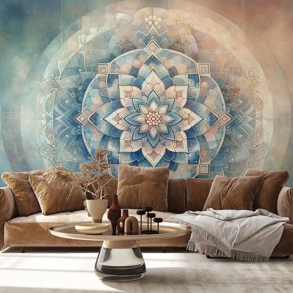 Tapeta mandala w pastelowych odcieniach