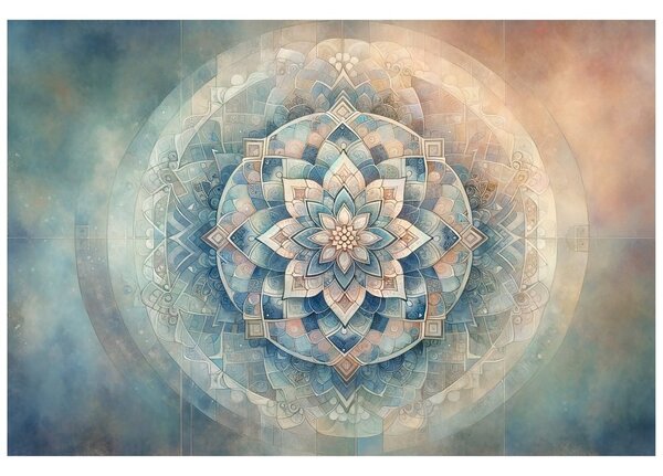Tapeta mandala w pastelowych odcieniach