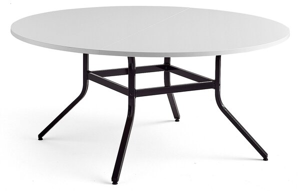 Stół VARIOUS, Ø1600x740 mm, czarny, biały