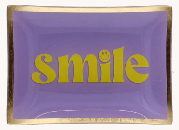 Taca na drobiazgi ze szkła Pocket Tray Smile