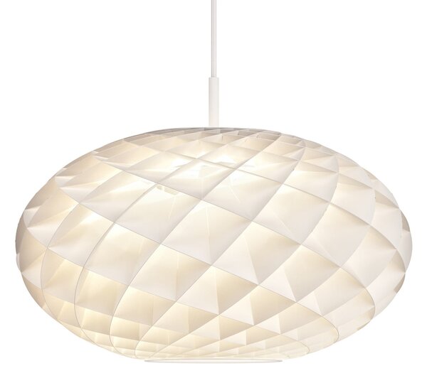 Lampa Wisząca Louis Poulsen, Patera Oval, ściemnialny, biały, salon, tworzywo sztuczne, design