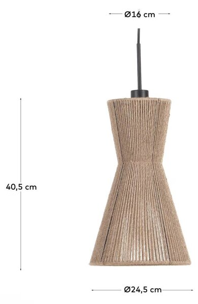 Naturalny abażur ø 24,5 cm Crista – Kave Home