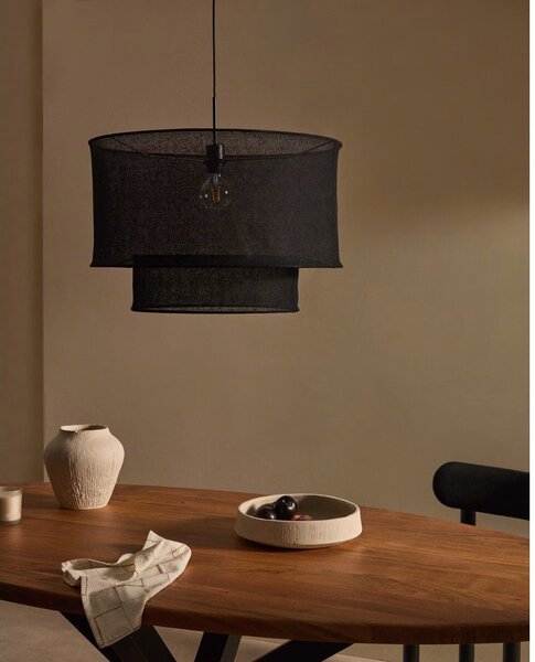 Czarny abażur ø 60 cm Mariela – Kave Home