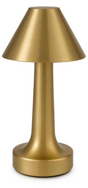 Stata - Lampka Stołowa Nocna LED 22 cm USB-C Złoty Akumulator