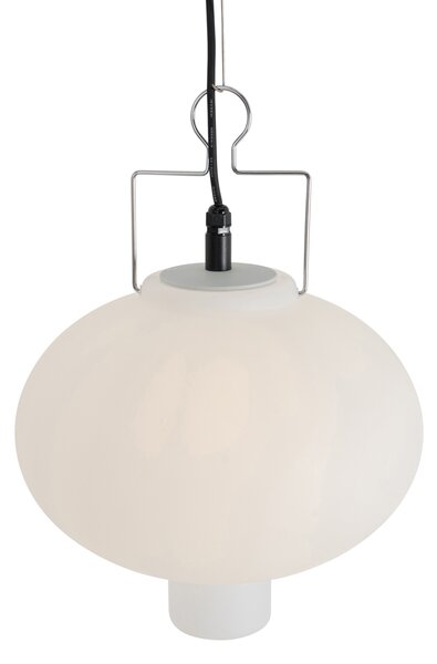 Inteligentna lampa wisząca zewnętrzna biała 35 cm z WiFi A60 - Pion