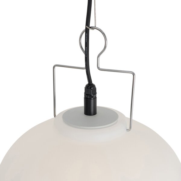 Inteligentna lampa wisząca zewnętrzna biała 35 cm z WiFi A60 - Pion
