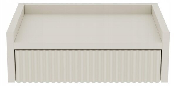 Stolik nocny NUVIA 45'' kaszmir, wiszący, ryflowany