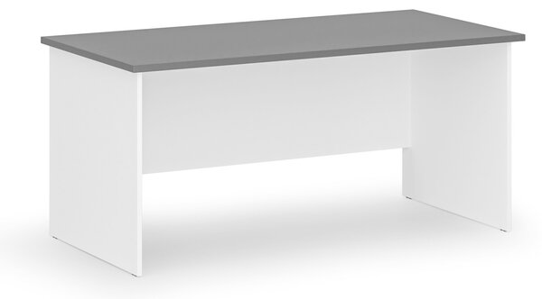 Biurko PRIMO WHITE, 160x80 cm, biały/grafit