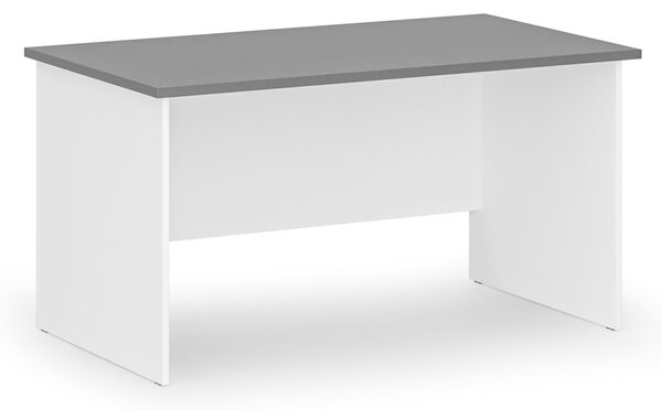 Biurko PRIMO WHITE, 140x80 cm, biały/grafit
