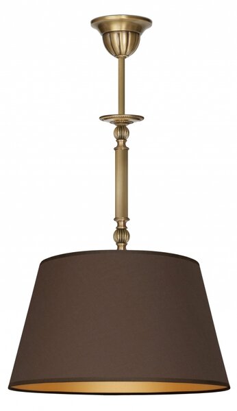 Lampa mosiężna z abażurem A-S1Bm