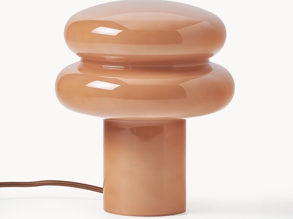 Mała lampa stołowa ze szkła opalowego Baya
