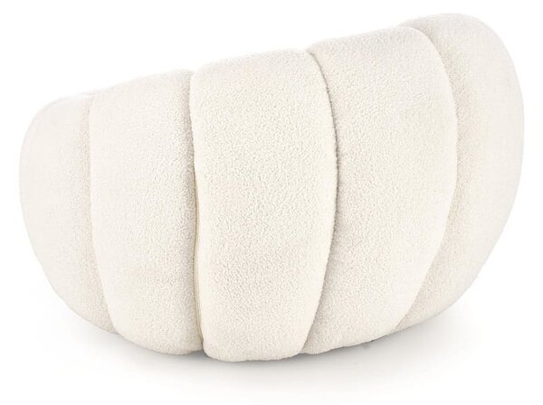 Kremowy fotel bubble z tkaniny boucle | Umeblowana.com