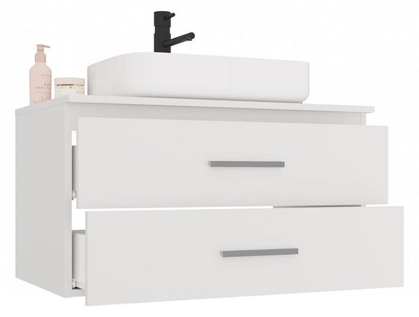 Wisząca szafka łazienkowa z szufladami 80 cm | Umeblowana.com