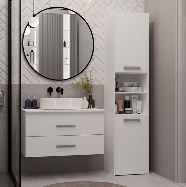 Wisząca szafka łazienkowa z szufladami 80 cm | Umeblowana.com
