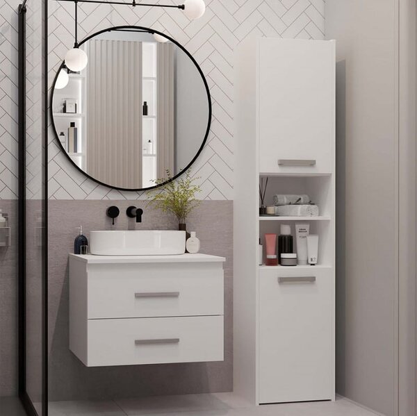 Mała wisząca szafka pod umywalkę 60 cm | Umeblowana.com