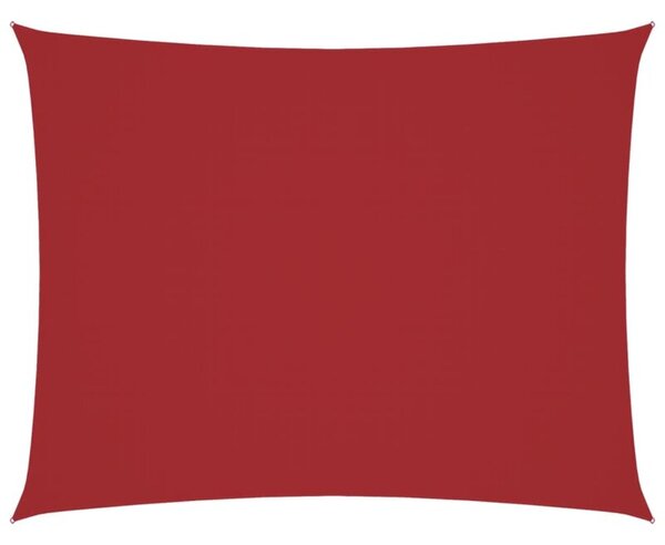 Prostokątny żagiel ogrodowy, tkanina oxford 2,5x3,5 m, czerwony
