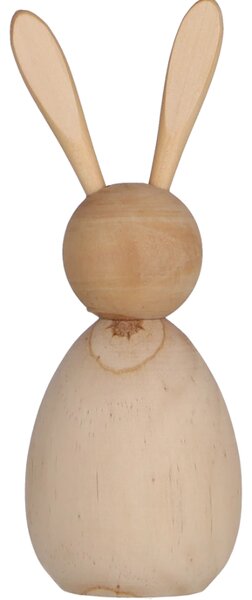 Drewniany zajączek BUNNY DAISY 17,5 cm naturalny