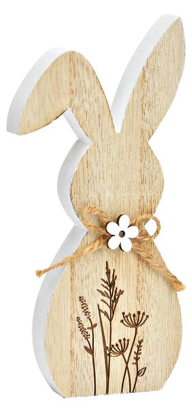 Wielkanocny drewniany zając FLORAL RABBIT 20 cm