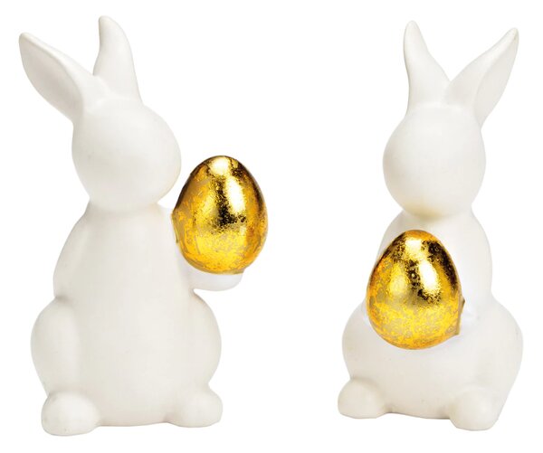 Ceramiczny zajączek GOLDKEEPER 11 cm biały - więcej wariantów