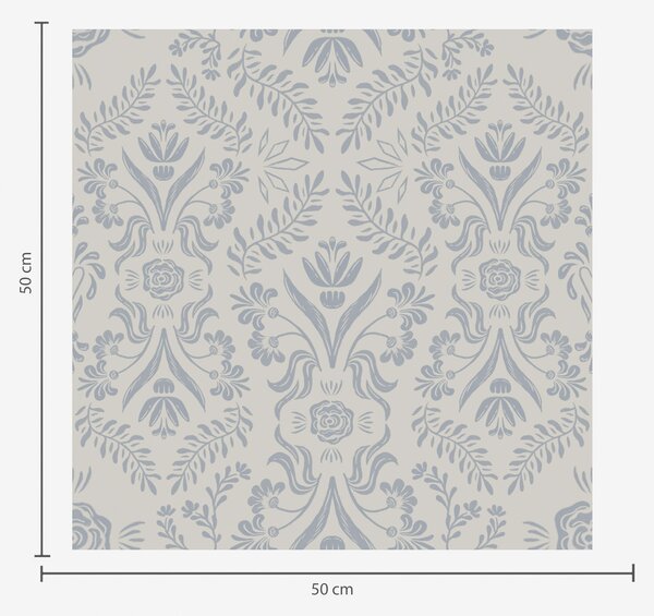 Tapety Niebieskie wzory, Tapety w stylu francuskim, a00113 : Uwalls.pl