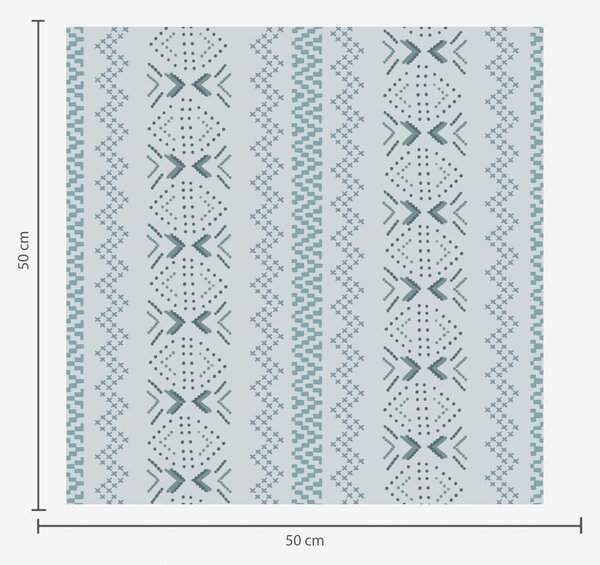 Tapety Geometria z ukraińskim haftem na niebieskim tle, Tapety Abstrakcyjne, a00139 : Uwalls.pl