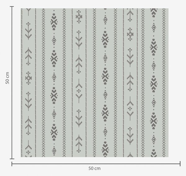 Tapety Etniczny motyw z wzorami w kolorach szarym i miętowym, Tapety Geometryczne, Tapety w paski, a00138 : Uwalls.pl