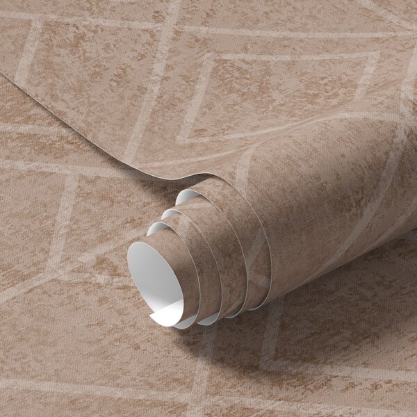 Tapety Romby i graficzne linie w odcieniach ziemi, Tapety w stylu skandynawskim, a00141v1 : Uwalls.pl
