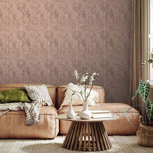 Tapety Geometryczne romby na teksturowanym tle, Tapety Abstrakcyjne, a00141 : Uwalls.pl