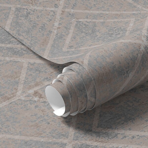 Tapety Klasyczne diamenty w kolorach niebieskim i beżowym, Tapety Abstrakcyjne, a00141v2 : Uwalls.pl
