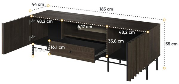 SZAFKA RTV 2d1s Piemonte Jesion Portland