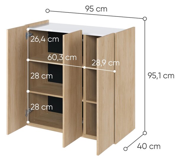 KOMODA 3d Easy Dąb