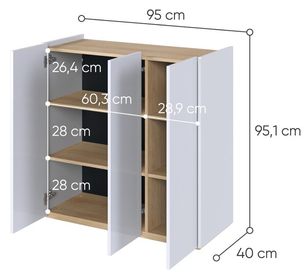 KOMODA 3d Easy Biały