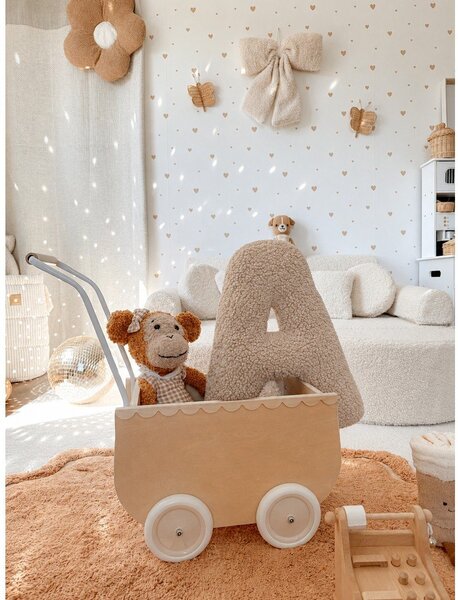 Poduszka dziecięca z materiału sherpa 38x40 cm A – Meowbaby