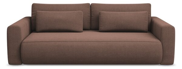 Różowa rozkładana/ze schowkiem sofa 238 cm Kapua – Makamii
