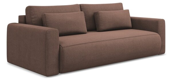 Różowa rozkładana/ze schowkiem sofa 238 cm Kapua – Makamii