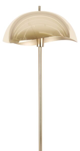 Lampa stojąca w kolorze złota z metalowym kloszem (wysokość 154 cm) Waved – Leitmotiv