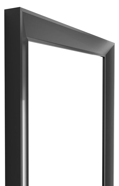 Lustro ścienne w czarnej ramie Styler Paris, 47x147 cm