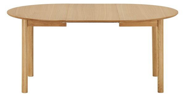 Okrągły rozkładany stół z dodatkowym blatem w dekorze dębu ø 120 cm Bundaberg – House Nordic