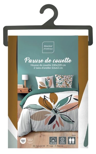 Biała bawełniana pościel dwuosobowa 240x220 cm Octavia – douceur d'intérieur