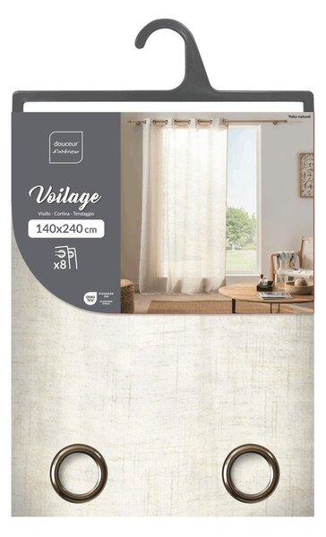 Kremowa zasłona 140x240 cm Yoko – douceur d'intérieur