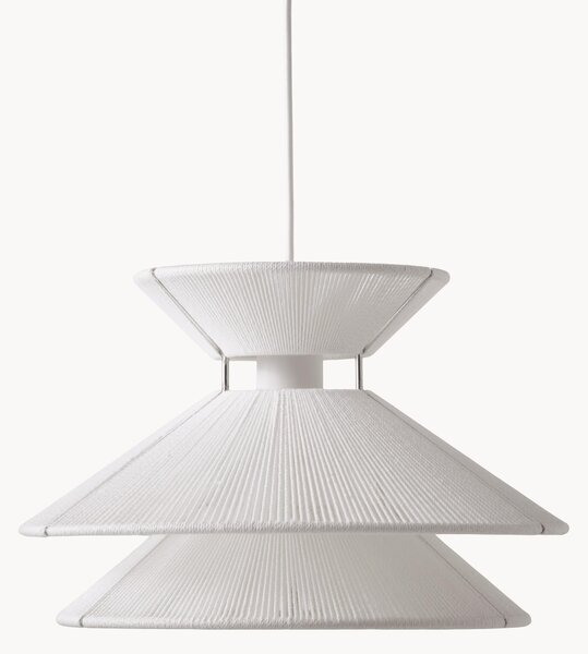 Lampa wisząca z lnu Kiku