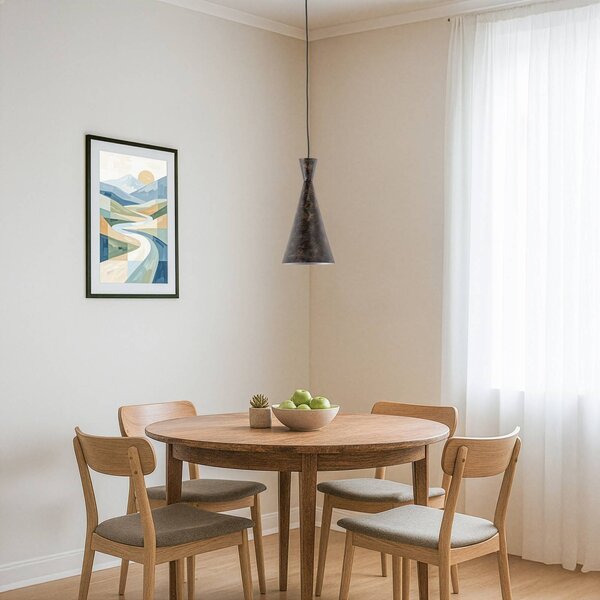 Lampa wisząca Tom Opviq, możliwość ściemniania, brązowy / rdzawy, salon / jadalnia, metal, młodzieżowy
