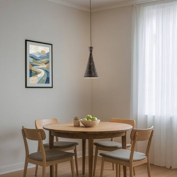 Lampa wisząca Tom Opviq, możliwość ściemniania, brązowy / rdzawy, salon / jadalnia, metal, młodzieżowy