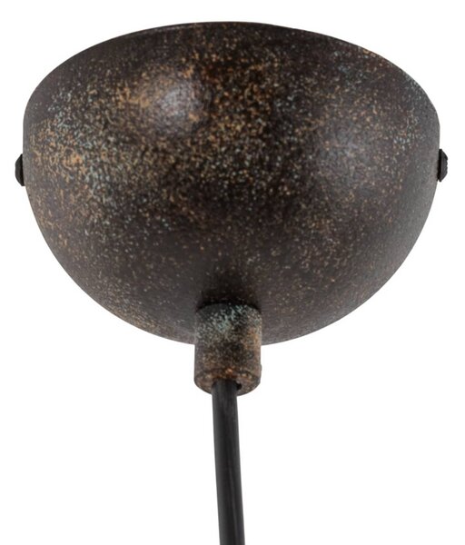 Lampa wisząca Tom Opviq, możliwość ściemniania, brązowy / rdzawy, salon / jadalnia, metal, młodzieżowy