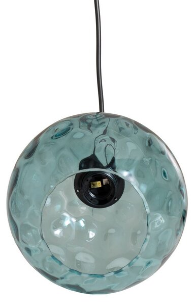 Lampa wisząca szklana Benek Opviq, możliwość ściemniania, niebieski, salon / jadalnia, szkło, młodzieżowy