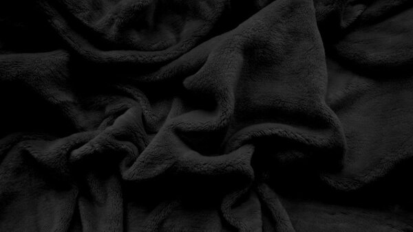 2x Prześcieradło z mikropluszu SOFT 90x200 cm czarne