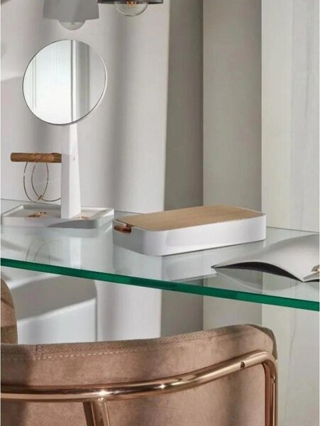 Szklana konsola 40x125 cm Burano – Kave Home