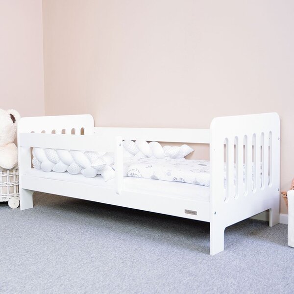 Łóżeczko dla dzieci tapczanik New Baby ERIK 140x70 cm białe