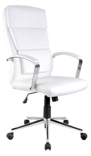 Biały fotel biurowy Aurelius Halmar