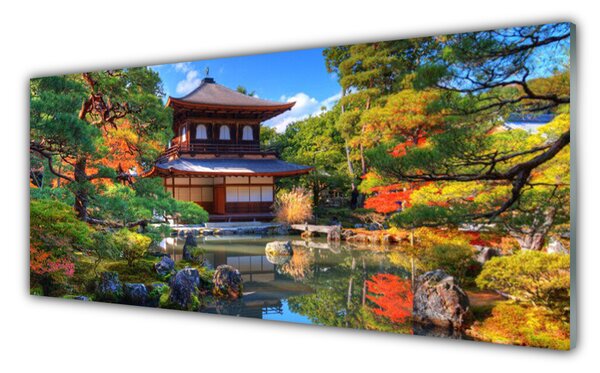 Obraz Szklany Ogród Japonia Krajobraz